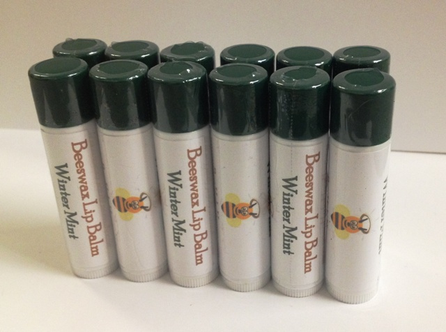 SAVE 40% - 12pk Winter Mint Flavor Beeswax Lip Balm